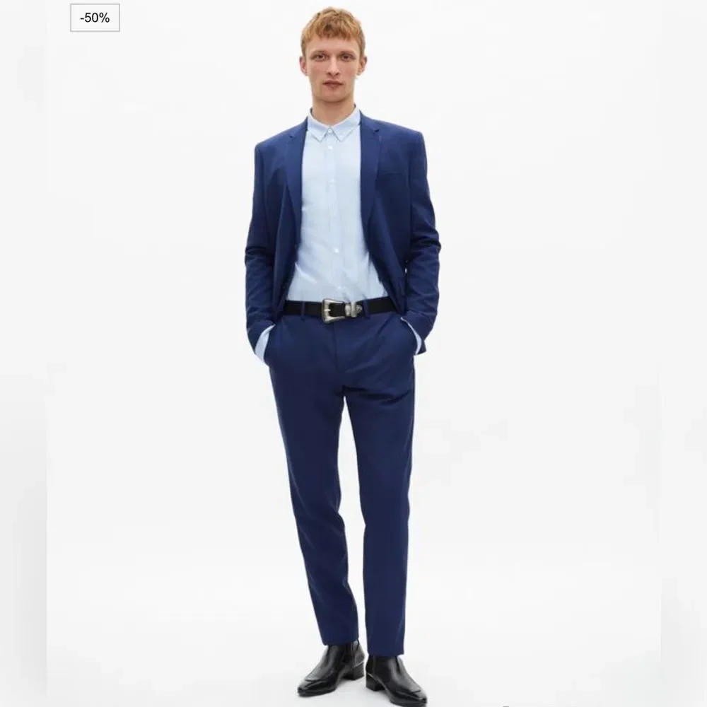 $525 The Kooples Navy Men’s blazer jacket NWT